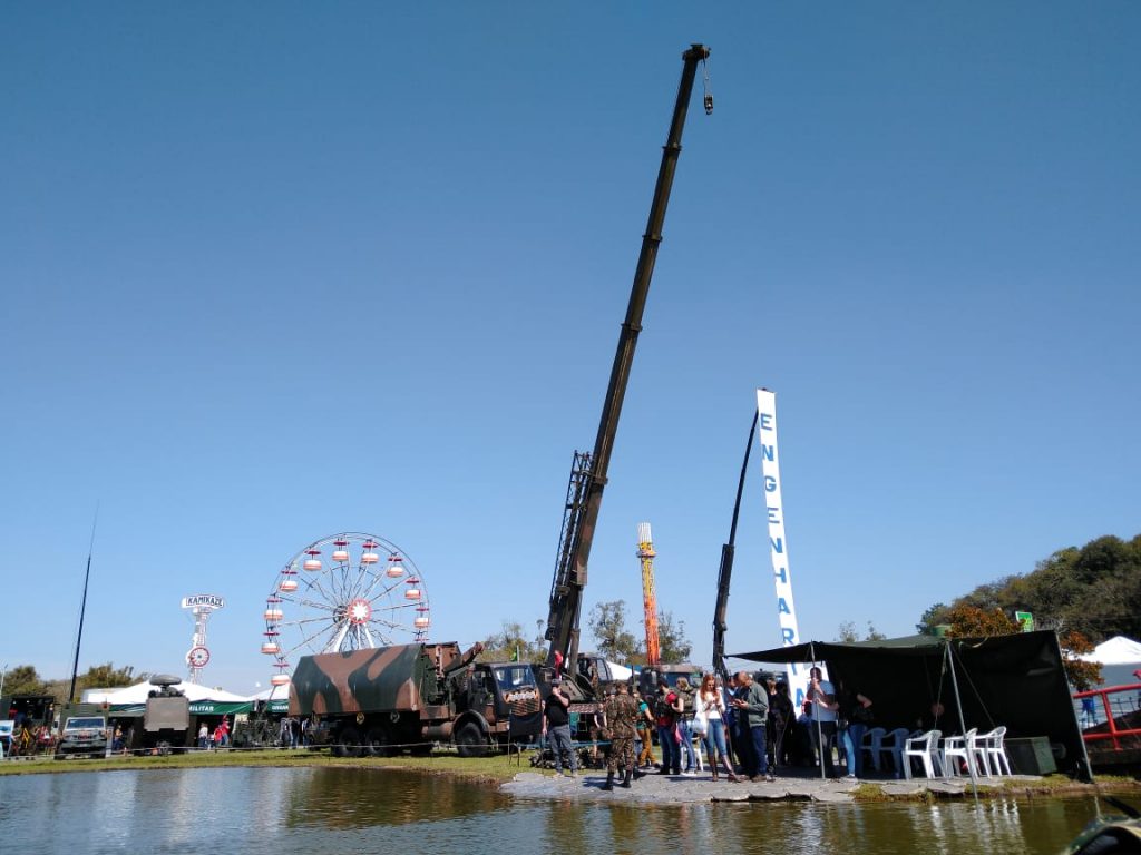 Guindaste do Exército na Expointer 1 1024x768 - Exército Brasileiro presente na Expointer 2019